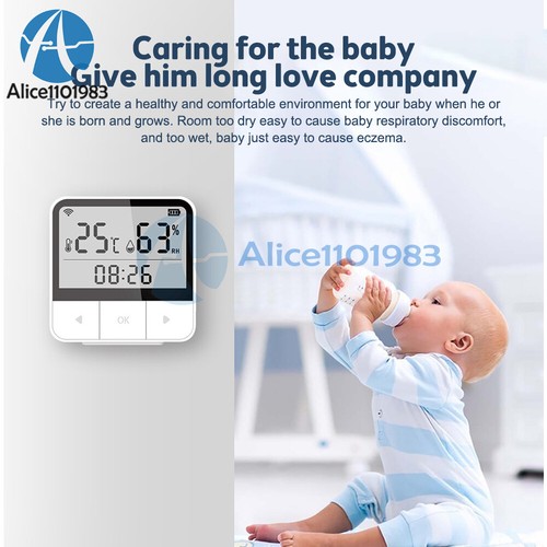 WiFi Smart Temperature Humidity Sensor Meter Hygrometer Thermometer Monitor - Picture 5 of 12