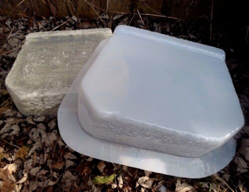 2er Set Stützmauer Ziegel Beton Form 1/8" Poly Kunststoff 11" x 8" x 4"