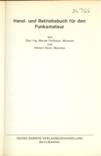 Hand -und Betriebsbuch für den Funkamateur 1974 -B002C - Bild 2 von 2