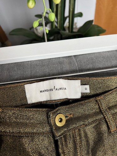 Marques'Almeida trousers Size 10 raw hem slim leg gold - Bild 12 von 24