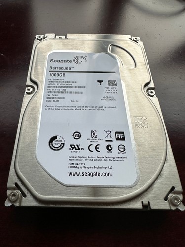 Seagate Barracuda ST1000DM003 7200RPM 1TB 3.5" Desktop Hard Drive  SATA 6.0Gbps  - Picture 1 of 2
