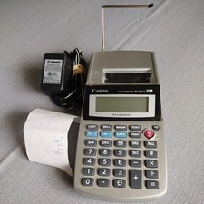 Canon P1-DHV 12- Digit Palm Size Printing Calculator With Tax Function~Tested