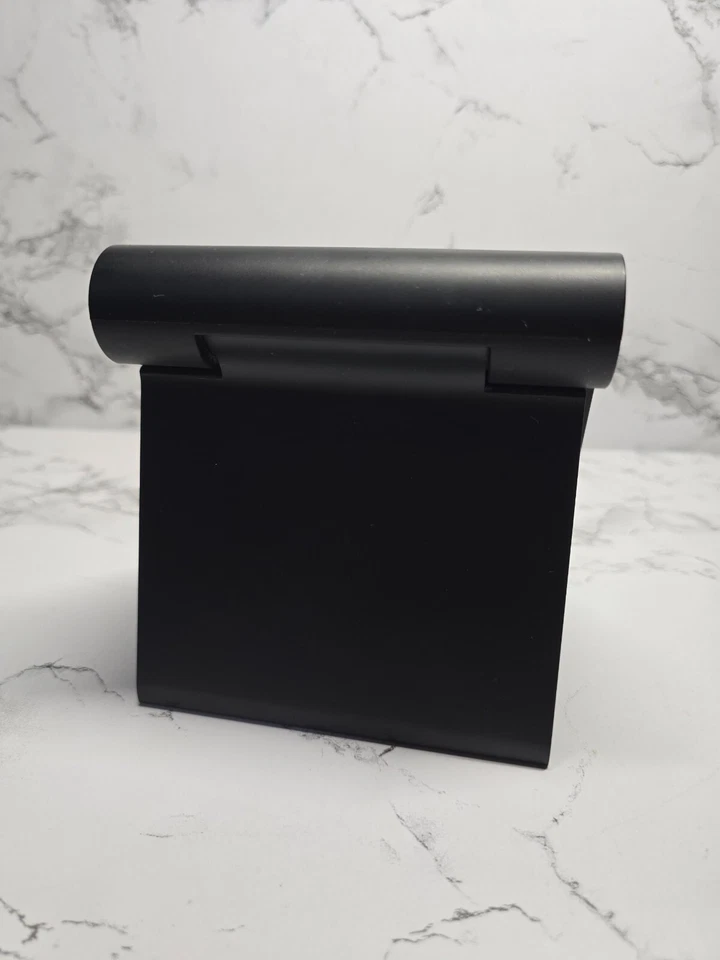 Soporte de Escritorio Plegable Universal para iPhone Galaxy Tablet Ipad Negro Viaje Foto 3 de 4