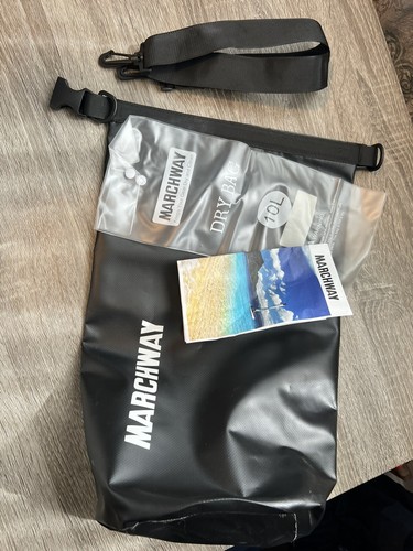 MARCHWAY Floating Waterproof Dry Bag Roll Top Sack Keeps Gear Dry Black