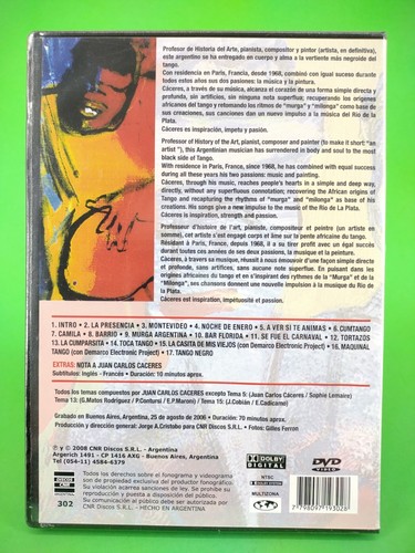 Juan Carlos Caceres - Tango Negro (DVD, 2008) NTSC Format . New Sealed - Picture 2 of 4