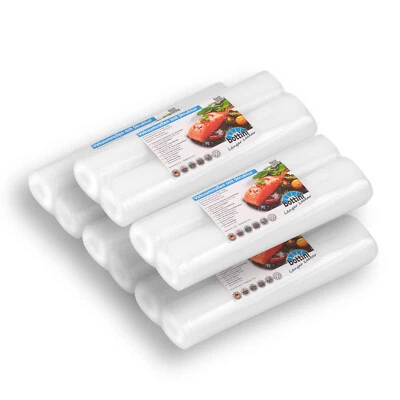 10 x Vakuumrolle 30 x 600 cm Vakuumbeutel Vakuumfolie goffriert Struktur Bottini