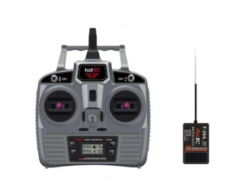 HOTRC HT-6A 2.4Ghz 6ch FHSS Remote Control Transmitter With F-06A Rx - Mode 2