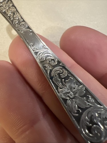 Antique Sterling Silver Bodkin Ribbon Puller Sewing Tool Ornate - Picture 4 of 10