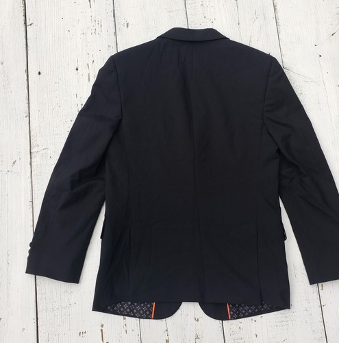 Tallia Boys Black Blazer Jacket Wool Size 14R Two Button Closure NEW - Picture 4 of 8