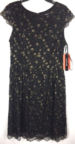 Abito Gianni Bini nuovo donna taglia:8,10 nero/oro prezzo al pubblico consigliato: $119,00 - Foto 1 di 8