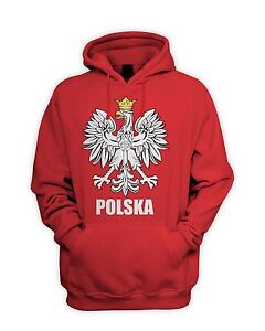 Poland Soccer National Team Football Retro Crest Mens Fleece Hoodie Sweatshirt Poland Soccer National Team Football Retro Crest Mens Fleece Hoodie Sweatshirt