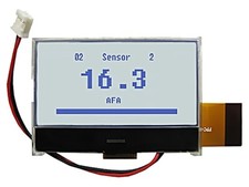 NHD-C12864KGZ-FSW-GBW Display: LCD Graphic 128x64 STN Positive Gray 57.2x40x5mm