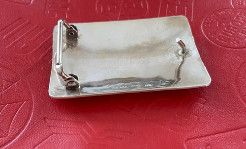 Sterling Silver Gold Richard Begay Navajo Storyteller Belt Buckle - Picture 4 of 5