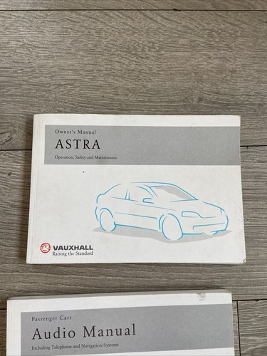 2001 Vauxhall Astra Owners Manual Handbook Guide Service Booklet Audio Wallet - Picture 2 of 9