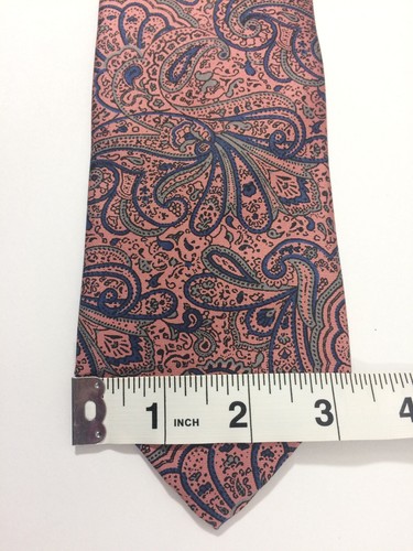 Preswick & Moore 100% Silk Handmade Paisley Tie - Picture 3 of 5