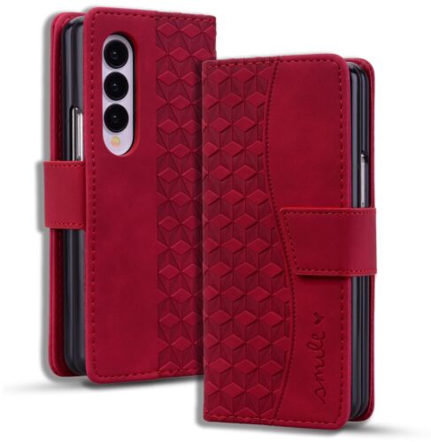 Für Samsung Galaxy Z faltbar 6/5/4/Stoßfest Karte Geldbörse Handyhülle Leder Abdeckung - Bild 38 von 55