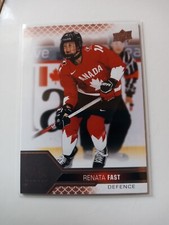 2022 Upper Deck Team Canada Juniors Renata Fast Gold Pink Foil #68 Woman Hockey