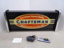 Craftsman Tools old Logo LED Display lighted sign lightbox Wall hanging Light