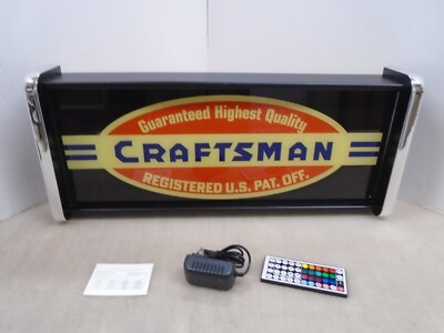 #ad Craftsman Tools old Logo LED Display lighted sign lightbox Wall hanging Light $125.00