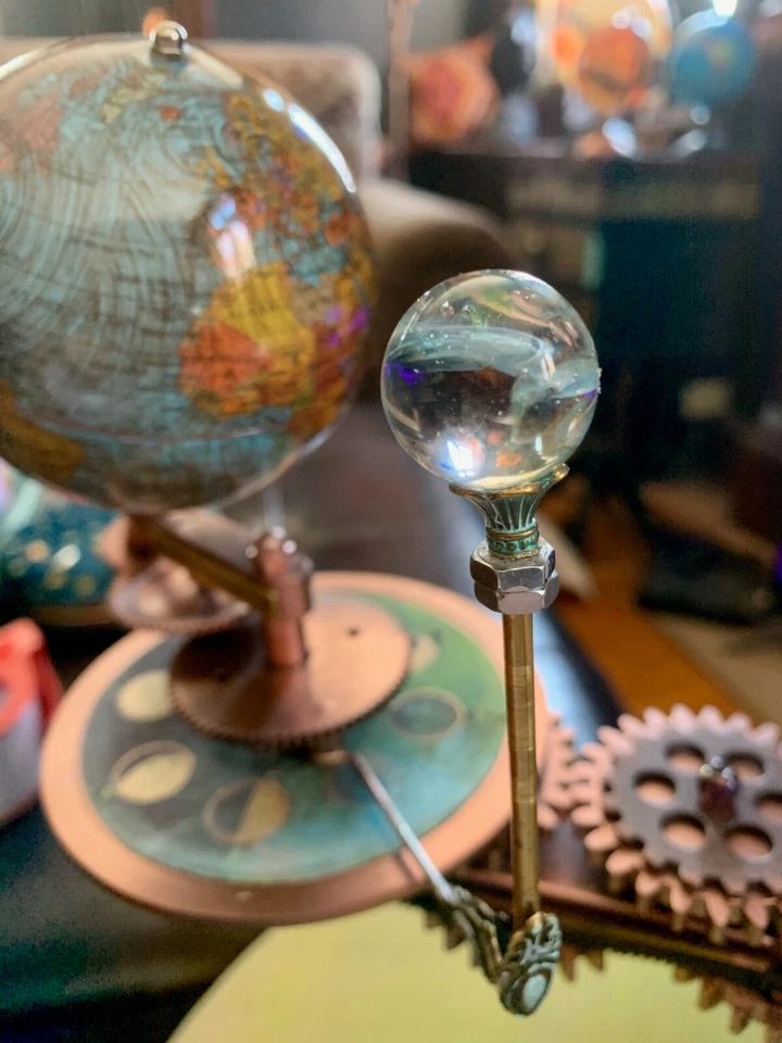 ARTIST CREATED SWEETHEARTS ORRERY SOLAR SYSTEM MODEL PLANETARIUM ASTRONOMY STEM - Image 4 of 4