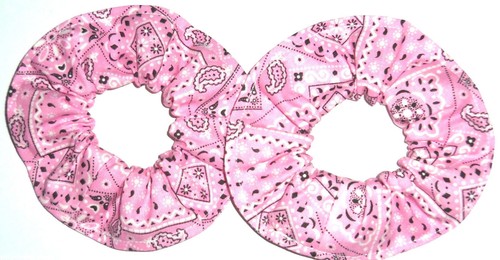 Bandana para el cabello estampado occidental rojo cachemira azul rosa runchies de Sherry - Imagen 7 de 65