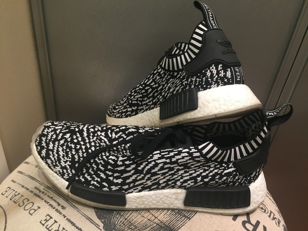 Men Adidas Boost NMD PRIMEKNIT 10M Zebra chaussures sz 10M PRIMEKNIT 172fb3 Men Adidas Boost NMD PRIMEKNIT 10M Zebra chaussures sz 10M PRIMEKNIT 172fb3