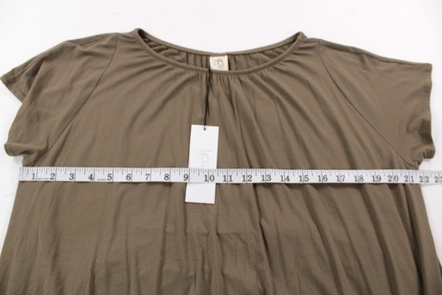 Zero + Maria Cornejo NWT Girly Bubble Short Sleeve Top Size M Light Olive Green - Picture 6 of 8