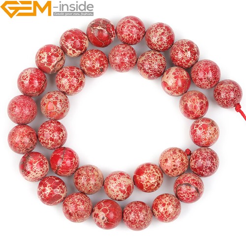 15'' Round Assorted Color Stone Beads Natural Sea Sediment Loose Beads Jewelry - Picture 91 of 96