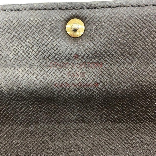 Louis Vuitton Damier Ebene Pochette Porte Monnaie Credit Long Wallet N61724 F/S - Picture 6 of 10