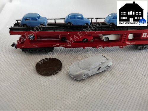 Assortment CARS, N GAUGE, modern,vintage, military, F1.Artisan printed.Unpainted - Foto 17 di 31
