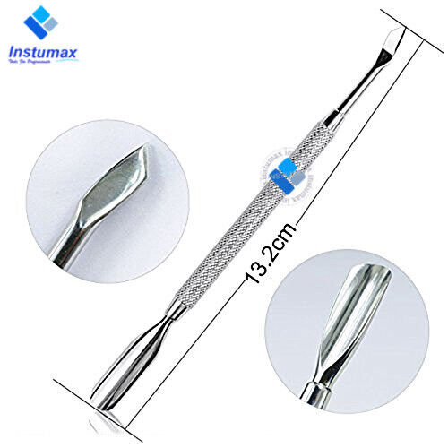 Cuticle Pusher Stainless Steel Remover Spoon Nail Cleaner Pedicure Manicure Tool - Picture 3 of 5