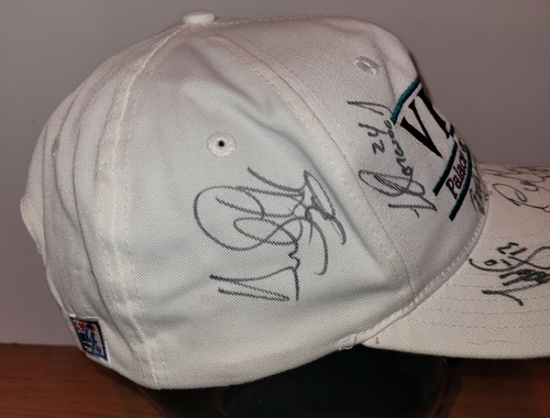 Vintage Detroit Vipers Hat Cap Snap Back IHL Hockey Mens 90s Team Signed Auto - Picture 3 of 3