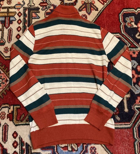 Vintage Women’s Andhurst Wintuk Striped Red/Green/White Long Sleeve Polo Shirt - Picture 8 of 10
