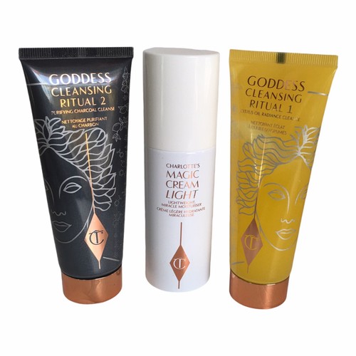 3PC) CHARLOTTE TILBURY GODDESS CLEANSING RITUAL Spa In A Jar Duo + Magic Cream - Picture 8 of 11