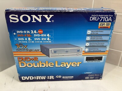SONY DVD/CD ReWritable DRIVE DRU-710A DVD+R Double Layer...NEW IN BOX