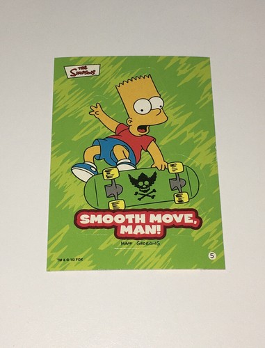 Topps 2002 Simpson Card Sticker #5 Bart Simpson Smooth - Bild 1 von 2