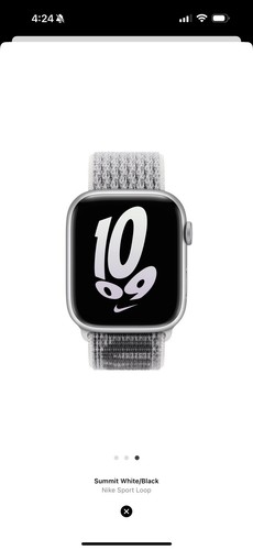 Apple Watch Nike Sport Loop 41mm (38/40) Genuine OEM Just Do It Summit White - 第 8/8 張圖片