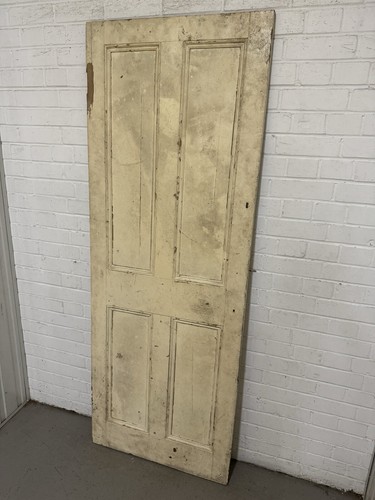 Reclaimed Victorian Pine Internal 4 panel Door 1915 x 708 Or 703 Or 705mm - Picture 4 of 24