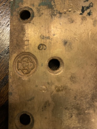 Pair Y&T Antique 6” X 6” Ball Tip Bronze Hinges Salvage Patina Exterior 5 Screw - Picture 4 of 9