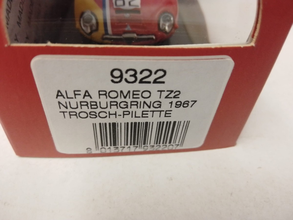 Best Model Alfa Romeo TZ2 #82 Trosch Pilette Nurburgring