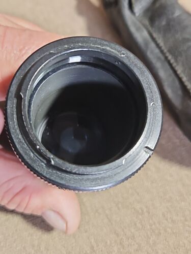 Sears 135mm f3.5 7053 VINTAGE TELEPHOTO LENS Leather Bag AS IS - Picture 3 of 9