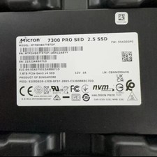 7.68TB SSD MICRON U.2 3.0 7300 PRO MTFDHBE7T6TDF-1AW12ABYY NVME PCIe Gen3 x4 SED