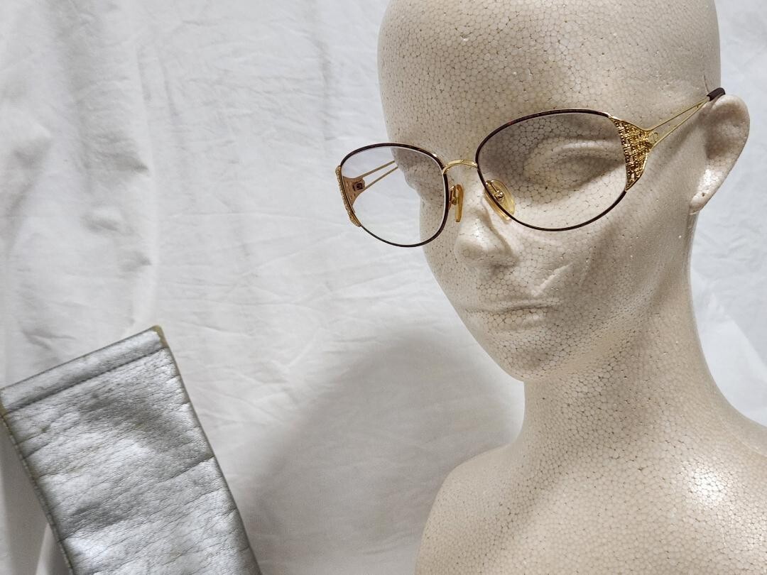 超希少　ヴィンテージ　ChristianDior　べっ甲　CDロゴ　サングラス 美品 60sChristian Dior ビンテージサングラス べっ甲柄フレーム