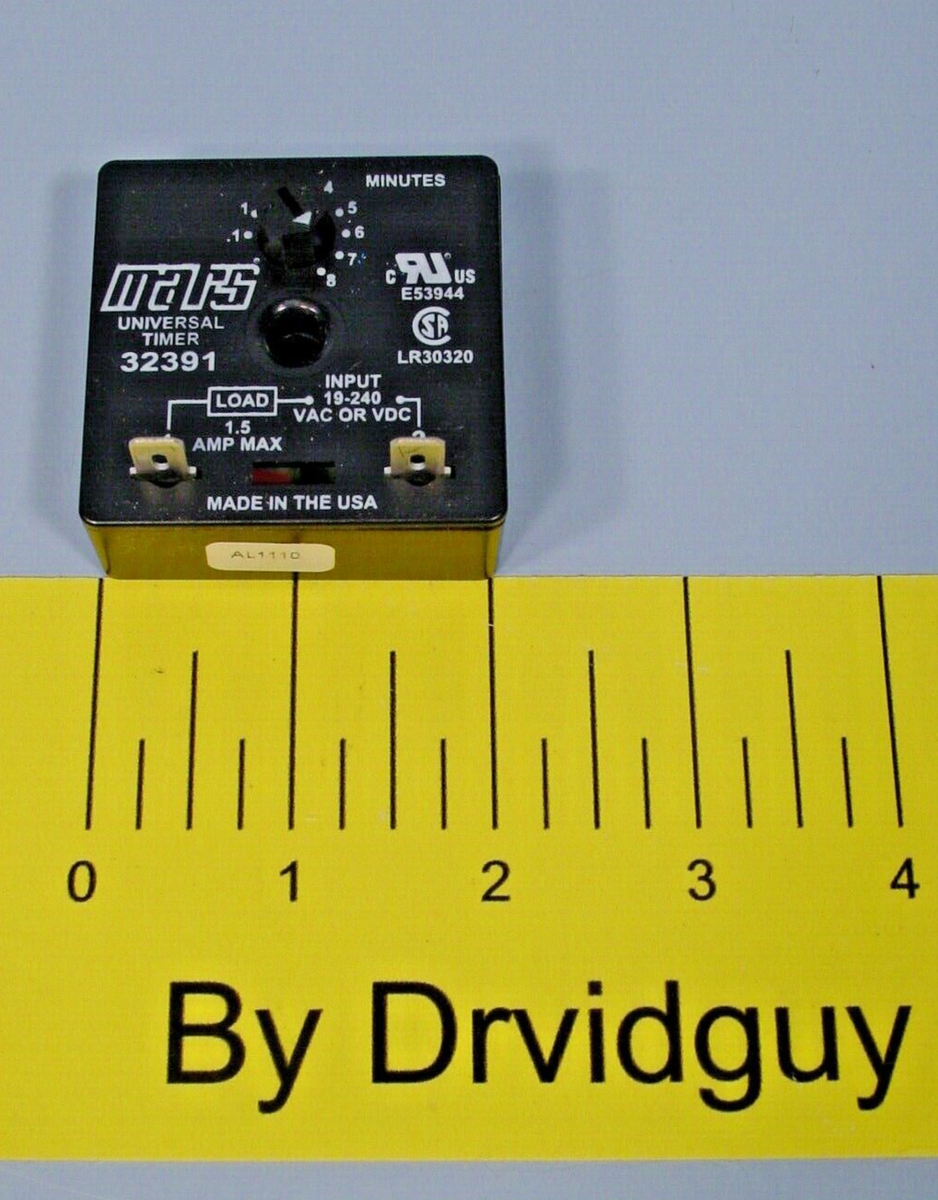 Mars 685744-32391 Solid State Delay Timer; Delay-On-Make; 19-240V