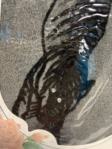 NWT Angelina womens Panty Hose, W/ Tiger And Rhinestones, One Size, Black - Picture 12 of 12