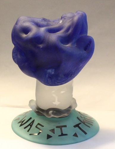 BUSTO TESTA DI VETRO FELLERMAN RAABE ART - A COSA STAVO PENSANDO? - Foto 5 di 9