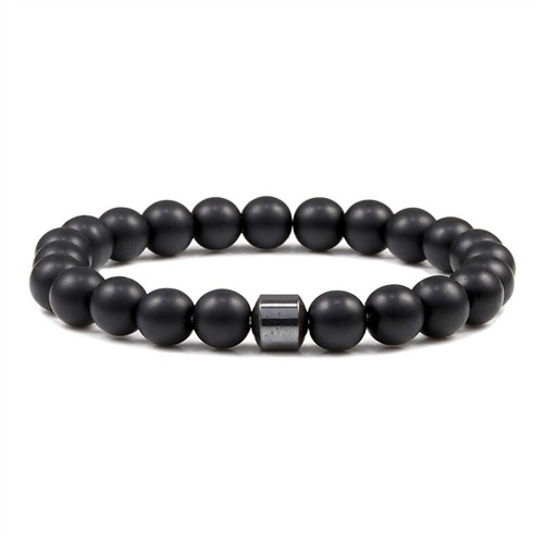 8MM Hematite Gemstone Bracelet Bead Chakra Natural Stone Stretch Reiki Men Women - Picture 4 of 11