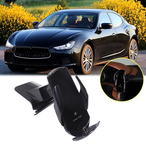 Wireless Charging Dashboard Mount Bracket Phone Holder for 14-22 Maserati Ghibli - Picture 15 of 15