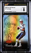 ⭐️ TOM BRADY 2006 FLEER FLAIR SHOWCASE #57 CSG 8 NM/MT GRADED Card 🔥