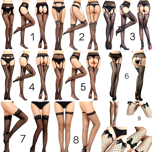 Sexy Strümpfe Strumpfhosen Netzstrumpfhosen Damen 3 beliebige Sets nur 11,99€ - Bild 1 von 10